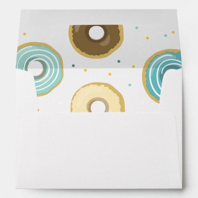 Doughnut Envelope Doughnut Sweet Blue Boy (Back (Bottom))