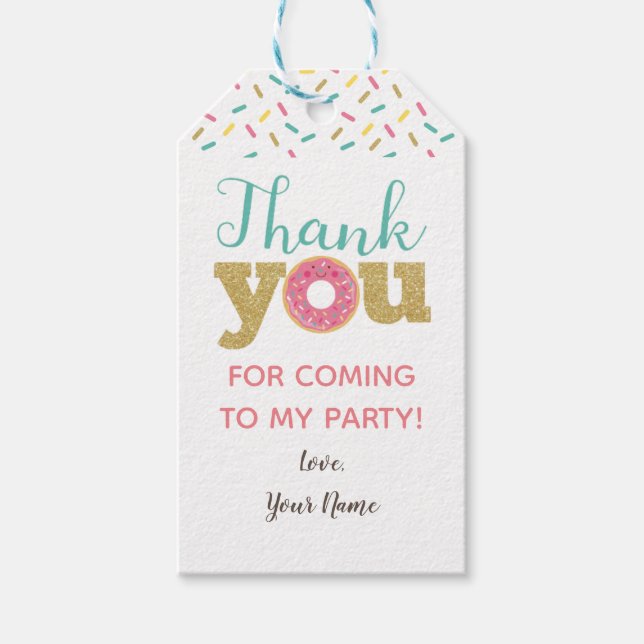 Doughnut Favour Tags (Front)
