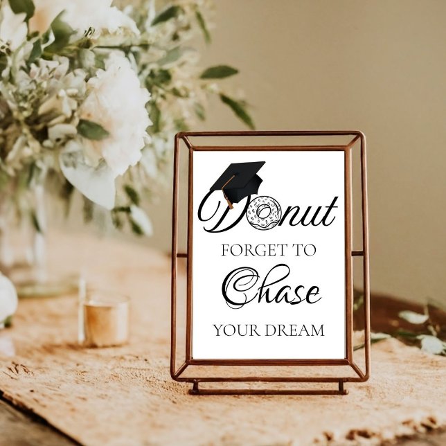 Doughnut Forget To chase your dream Graduation dou Poster (Creator Uploaded)