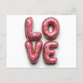 Doughnut Forget to Love - Valentine's Day Postcard