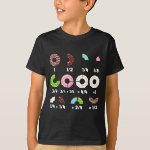 Doughnut fraction math teacher educational funny b T-Shirt