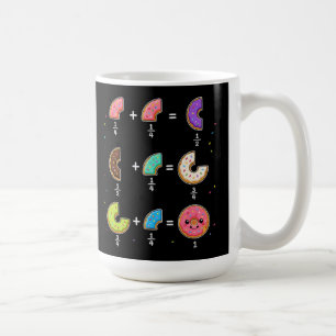 Doughnut Fractions Learning Math Humour Coffee Mug