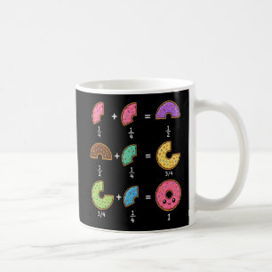 Doughnut Fractions Learning Math Humour Coffee Mug