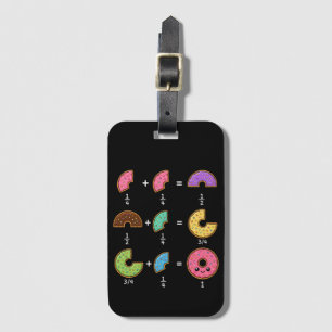Doughnut Fractions Learning Math Humour Luggage Tag