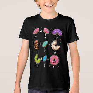 Doughnut Fractions Learning Math Humour Tri-Blend Shirt
