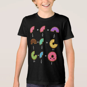 Doughnut Fractions Learning Math Humour Tri-Blend Shirt