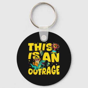 Doughnut Funny Book Lover for Men Women Kids Key Ring