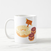 Doughnut Give Up Chocolate And White Chocolate Dou