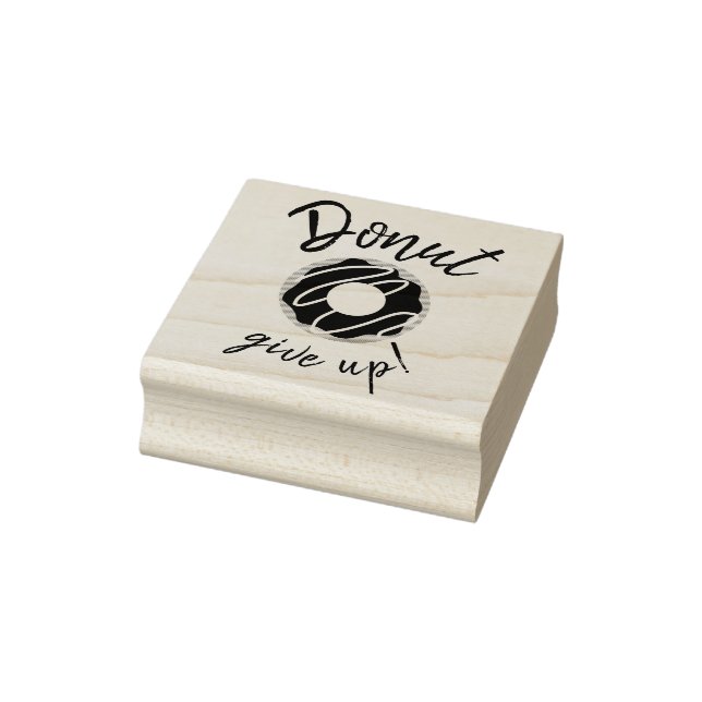 Doughnut Give Up Rubber Stamp (Stamp)