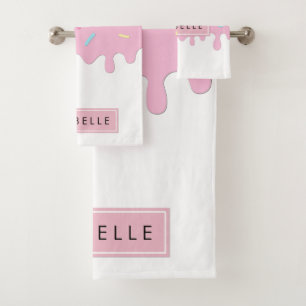 Doughnut Glaze, Icing, Frosting, Sprinkles, Your N Bath Towel Set