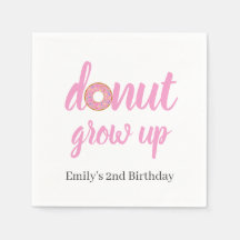 Doughnut Grow Up 2nd Birthday