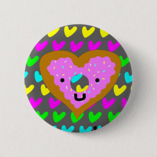 Doughnut Heart Pin