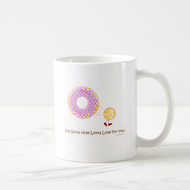 Doughnut Hole Love Coffee Mug (Right)