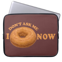 Doughnut Humour custom laptop sleeve