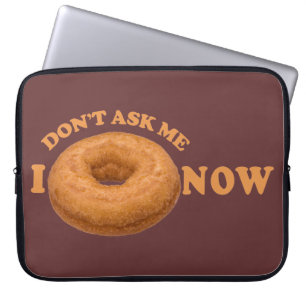 Doughnut Humour custom laptop sleeve