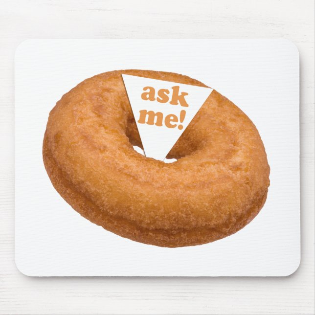 Doughnut Humour custom mousepad (Front)