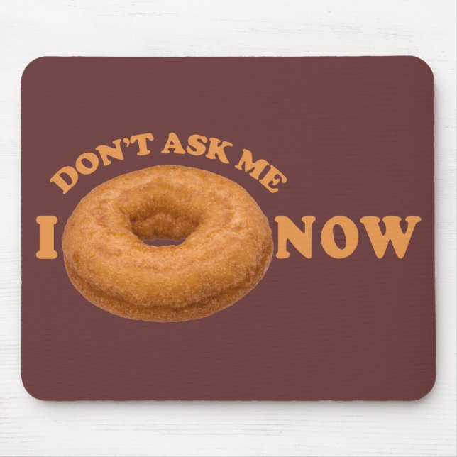 Doughnut Humour custom mousepad (Front)