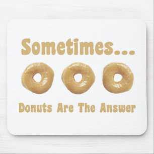 Doughnut Humour Mouse Mat