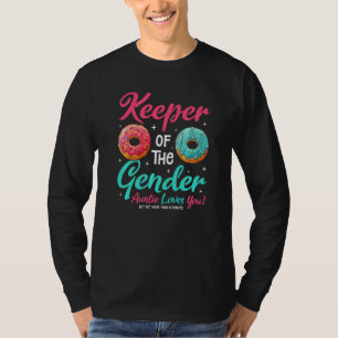 Doughnut  Keeper Of The Gender Auntie Loves You T-Shirt