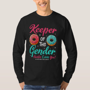 Doughnut   Keeper Of The Gender Auntie Loves You T-Shirt