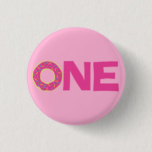 Doughnut Kid's Birthday Party Cute 3 Cm Round Badge