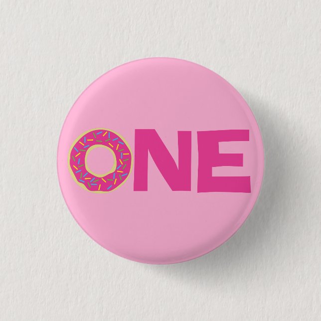 Doughnut Kid's Birthday Party Cute 3 Cm Round Badge (Front)