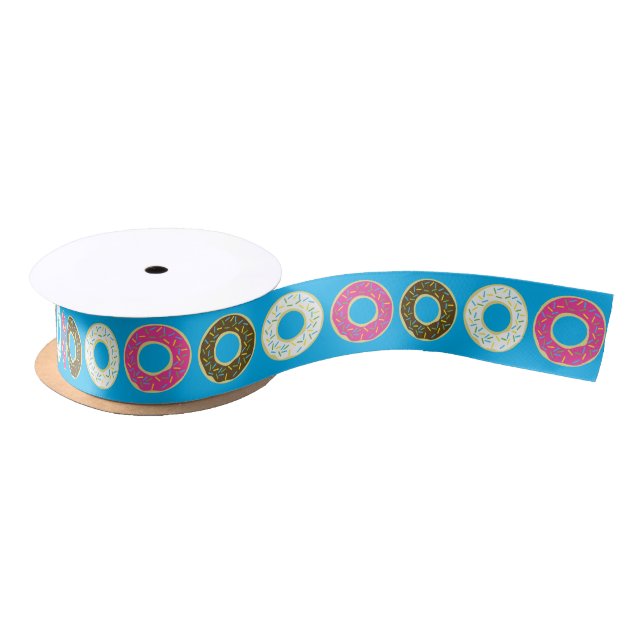 Doughnut Kid's Birthday Party Cute Satin Ribbon (Spool)