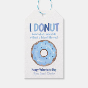 Doughnut Kids Valentine's day Gift Classroom Tag