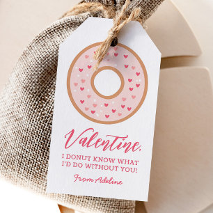Doughnut Kids Valentines Day Gift Tags