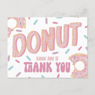 Doughnut Know How to Thank You Card