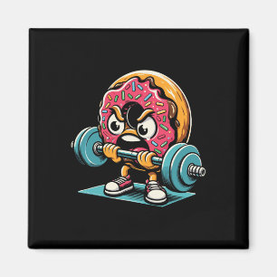 Doughnut Lifting Weights Funny Gym Workout Weightl Magnet