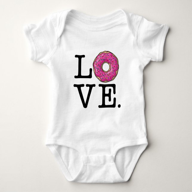 Doughnut Love Funny T-Shirt (Front)