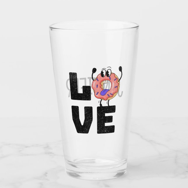 Doughnut love glass (Front)