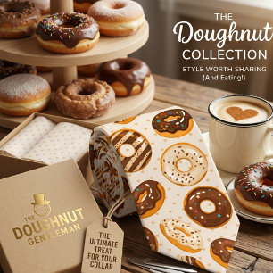 Doughnut Lover Pattern Tie