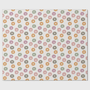 Doughnut Lover’s Pattern – Pastel Sprinkles & Stri Wrapping Paper