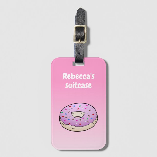 Doughnut Luggage Tag (Front Vertical)
