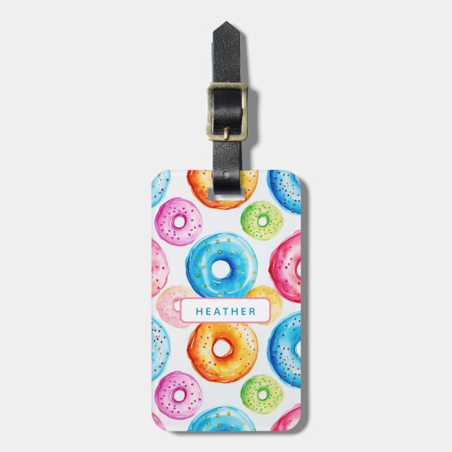 Doughnut Luggage Tags (Front Vertical)
