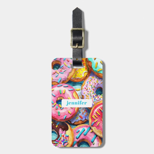 Doughnut Luggage Tags (Front Vertical)