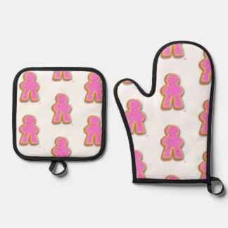 Doughnut Meeple Fun Board Game Piece Art Oven Mitt & Pot Holder Set