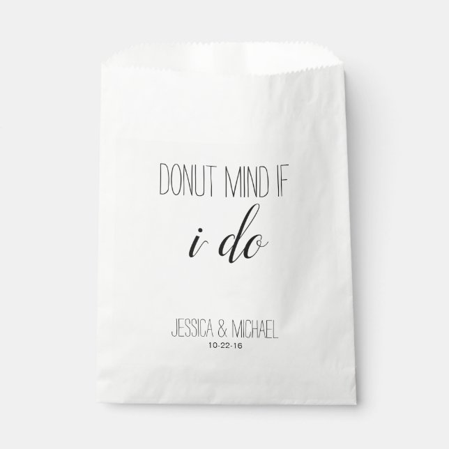 Doughnut mind if I  do custom wedding favour candy Favour Bags (Front)