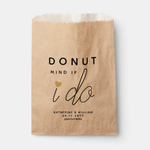 Doughnut Mind If I do Wedding Snack Kraft Favour B Favour Bags