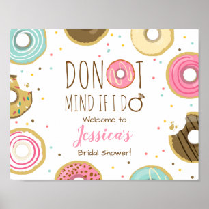 Doughnut Mind If I Do Welcome Sign Bridal Shower