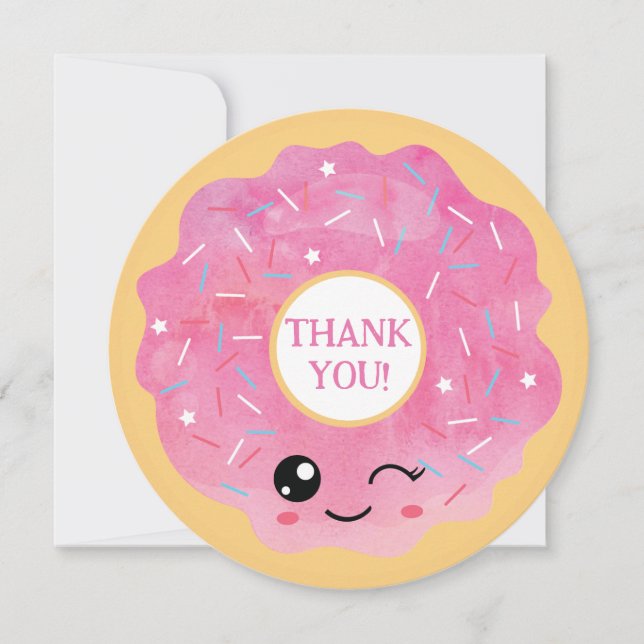 Doughnut Miss Out Thank You Card (Front)