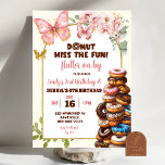Doughnut miss the fun Joint Birthday  Invitation<br><div class="desc">Doughnut miss the fun Joint Birthday Invitation,  Doughnuts Brother & Sister Joint Birthday Party invite,  Twins Sibling Birthday Doughnut</div>