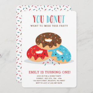 Doughnut Miss This Fun Birthday party invitation