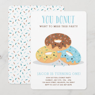 Doughnut Miss This Fun Birthday party invitation M