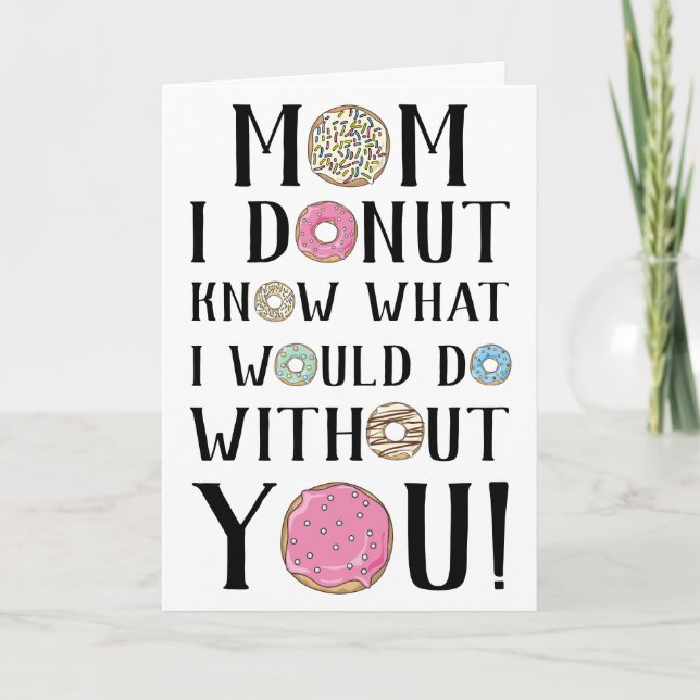 Doughnut Mother's Day Card (Front)