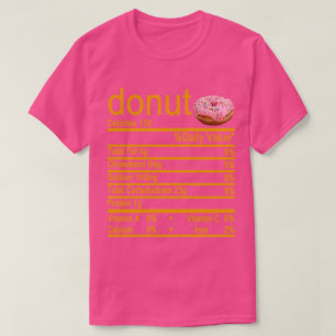 doughnut Nutrition Facts label T-Shirt
