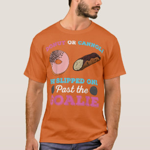 Doughnut or Cannoli Funny Gender Reveal Pregnancy T-Shirt