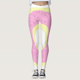doughnut painting art leggings